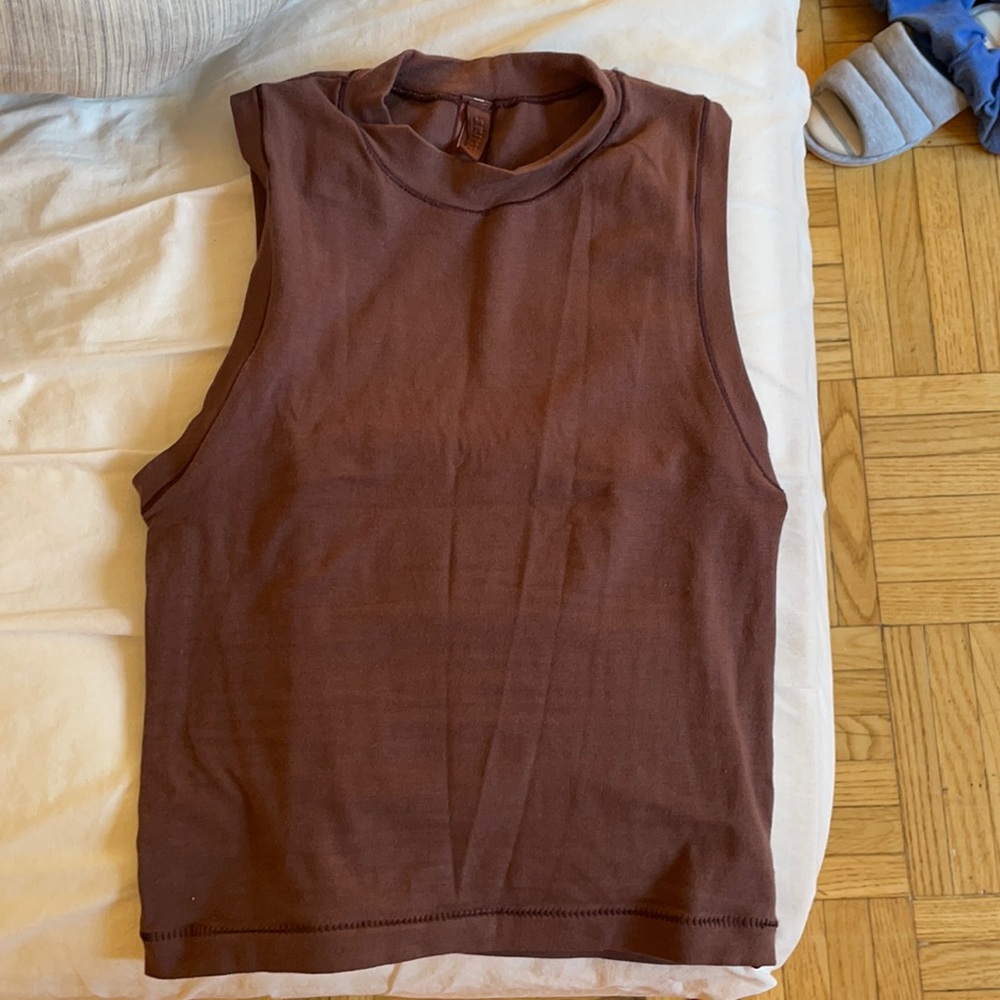 Skims mock neck tank top